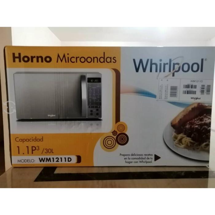 Horno Microondas Whirlpool 1.1 Wm1211D Silver