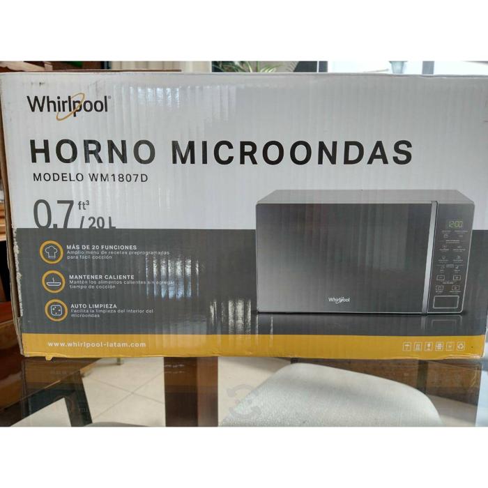 Horno Microondas Whirlpool 0.7 Wm1807B/Negro